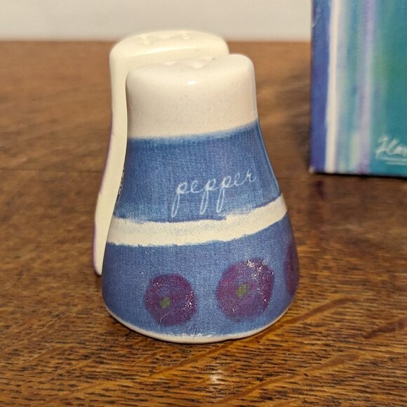 Vintage Flavia Weedin Ceramic Salt & Pepper Shakers 70's 80's Art - Picture 5 of 9
